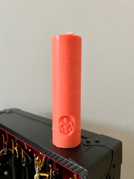 Bougies basse température - Orange Fluo