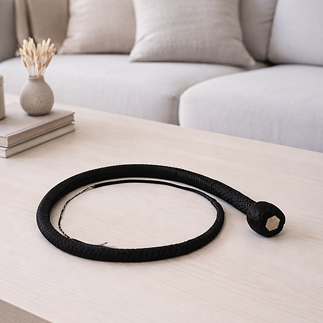 Fouet "Old Money" Noir en paracorde