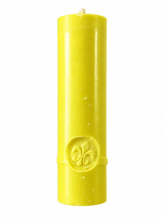 Bougies basse température - Jaune fluo